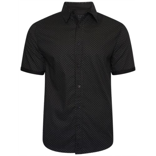 Homme à manches courtes NEUVE élégante coton All Over Print Summer Casual Shirt Top