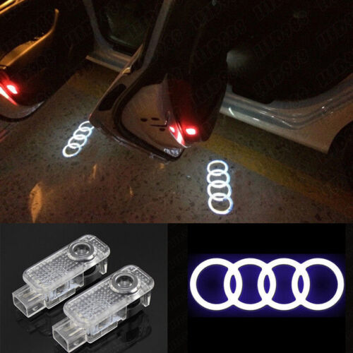 2x LED Logo Door Light Car Courtesy Laser Shadow Projector For Audi RS Series 