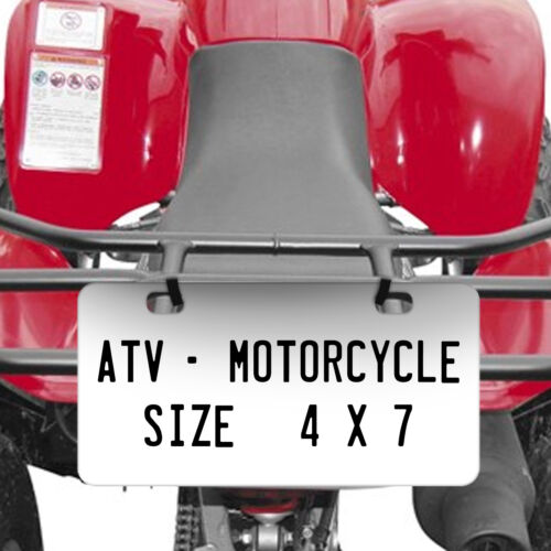 Elegant Roses Monogram Personalized License Metal Plate Tag For Car ATV Bike 