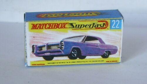 Repro Box Matchbox Superfast Nr.22 Pontiac Coupe