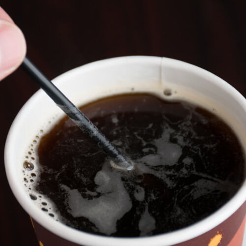 1000 FREE SHIPPING US ONLY COFFEE//BAR SIP STIRRER BLACK 5/"