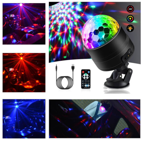 Party Disco LED Lights Strobe Led DJ Ball Sound Activated Dance Bulb Lamp Decor