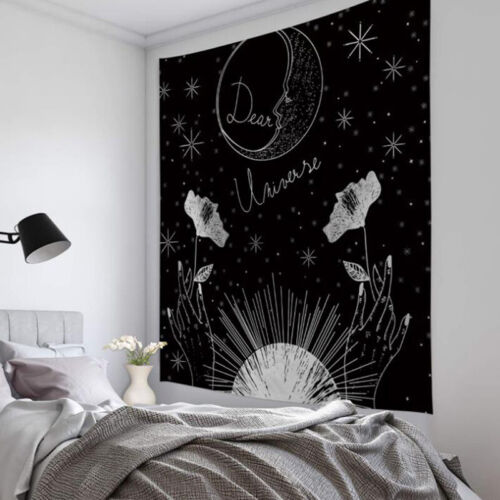 Tarot Tapisserie Wandteppich Wandbehang Strandtuch Wanddekoration Sonne und Mond