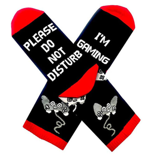 Details about  / Unisex Novelty Socks /"I/'m Gaming Don/'t Disturb./" Funny Winter Soft Socks Gifts