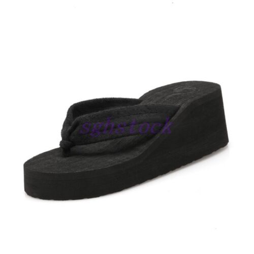 2020 New Women/'s Thongs Clip toe Wedge Platform Kitten Heel shoes Sandals Size