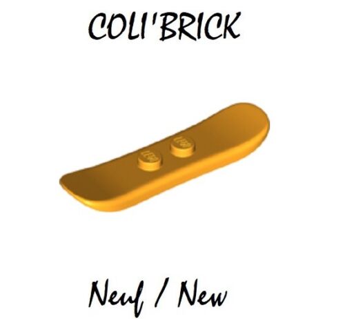NEW NEUF Bright light orange Lego 18746-1x Snowboard Minifig utensil