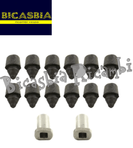Kit Caoutchoucs+Buissons Porte Moteur Vespa 50 125 Pk XL Rush Fl FL2 HP 12379