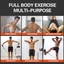 11Pcs Exercise Resistance Bands Sets for Women and Men Fitness Gym Strength