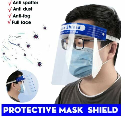 1pcs Safety Full Face Shield Clear Protector Work Industry Dental Anti-Fog