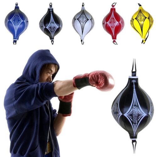 EE/_ Double End MMA Boxing Speed Training Ball Kick Floor To Ceiling Punch Bag Ey