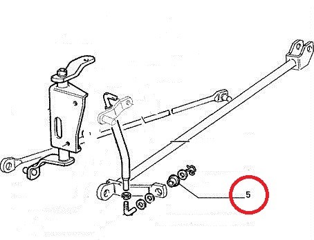Classic Fiat Panda 4x4 Gear Lever Linkage Bush Kit