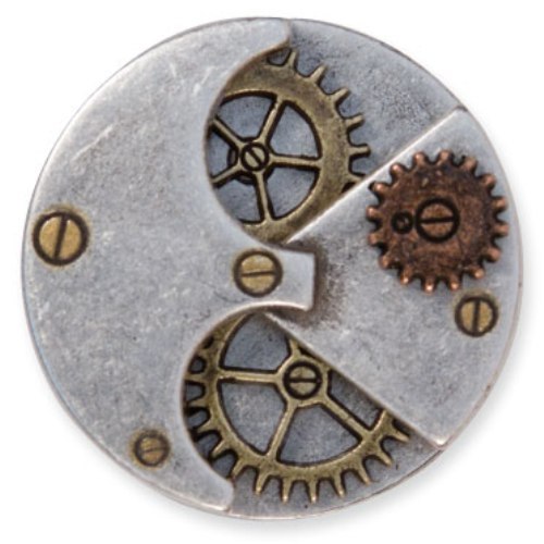 Time Piece Gear Concho Tandy Leather 71509-02 w//moving gears *FREE SHIPPING!!