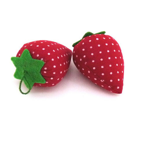 Cute Strawberry Style Pin Cushion Pillow Needles Holder Sewing Craft Kit  ``JB