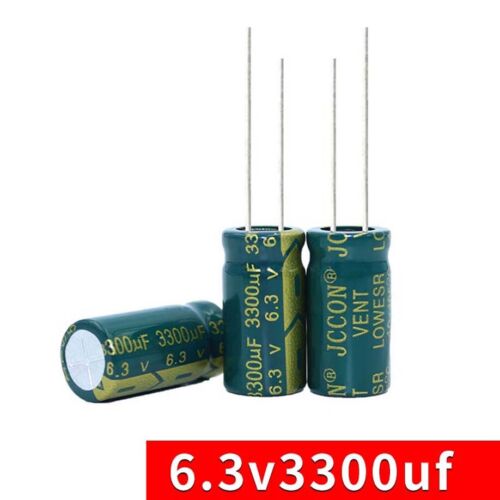 20PCS 6.3V 3300uF High Frequency LOW ESR Radial Electrolytic Capacitors 10x20mm