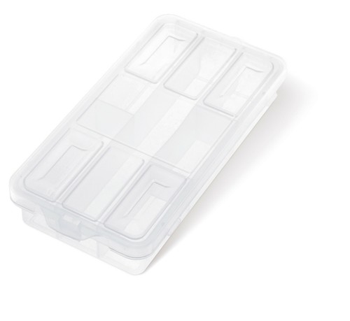 Boîte à Trier 2 Tailles Transparent Boîte Vide Mallettes pour Petites Pièces