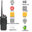 2XRetevis RT29 Walkie Talkie 10W UHF400-480MHz VOX Scrambler 2-Way Radio 3200MAH