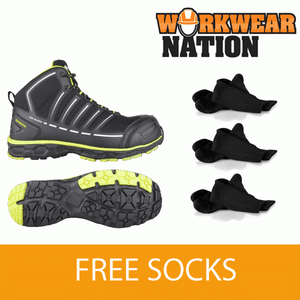 Toe Guard Jumper Hiker Safety Boots Composite Lightweight by Snickers SOCKS