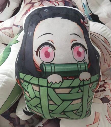 Anime Demon Slayer Kimetsu No Yaiba Nezuko Kamado Two-sided Pillow Plush Toy 