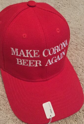 Faire Corona bière nouveau Rouge Casquette Réglable élections 2020 brodé