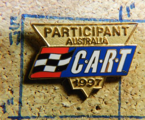 CART AUSTRALIA 1997 CHAMPIONSHIP AUTO RACING NASCAR METAL 1 1//8/" LAPEL HAT PIN