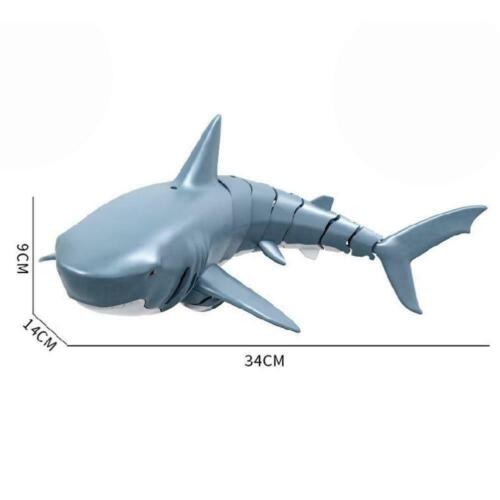 2.4G Remote Control Simulation Shark Electronic Shark Fish RC Boat Prank Toy US