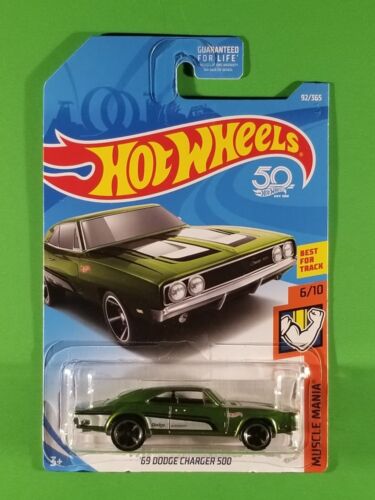 /'69 Dodge Charger 500 50th Anniversary Green Hot Wheels