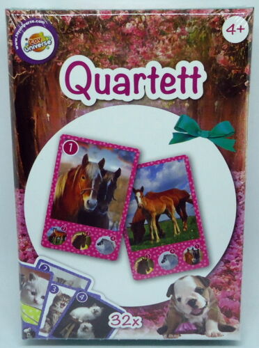 Tier Quartett toy universe 32 Blatt Quartett NEU Fam / Haus & Hof 