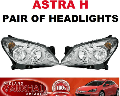 Astra h MK5 paire phares projecteurs chrome pilotes et passagers sri sxi cdti 