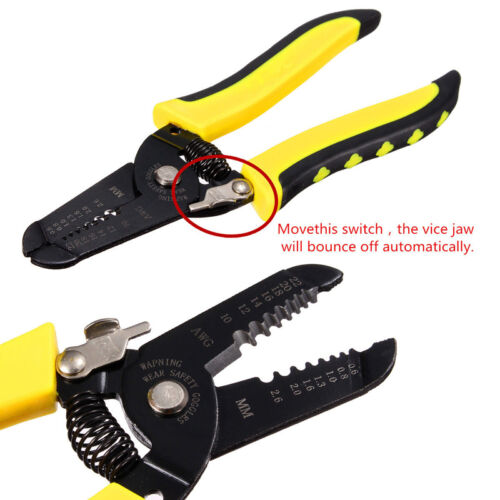 Multifunctional Handle Tool Cable Wire Stripper Pliers Cutter Stripping Cutting 