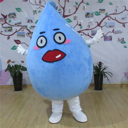 Details about  / Blue Water Drop Mascot Costume Suits Cosplay Party Game Fancy Dress Halloween #A