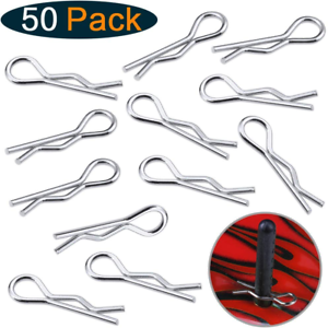 Details about  / Hobbypark Small 1//16 1//18 Body Clips Bent Springy R Pins Black RC Car Shell...