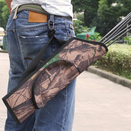 Archery Quiver Back Waist Shoulder Bag Arrow Bow Holder Pouch For Target Hunting 