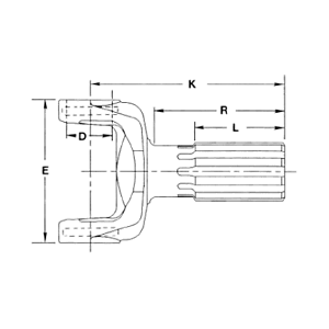 DANA HOLDING CORPORATION YOKE SHAFT 3-82-981