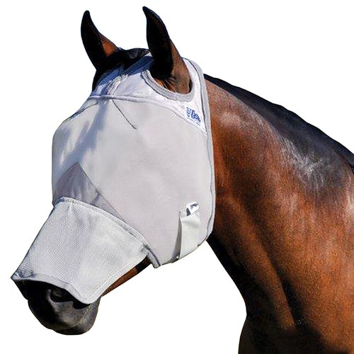 Details about / C-MWBL Warmblood Cashel Comfort Crusader Fly Mask W// Long Nose Grey