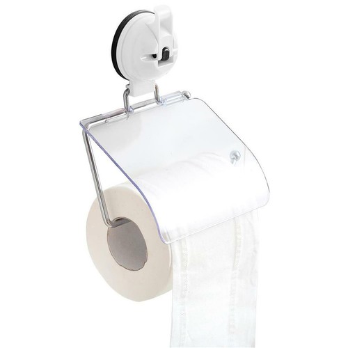 Euro Trail Distributeur de papier toilette avec ventouse crochet WC Papier Hygiénique Camping Neuf