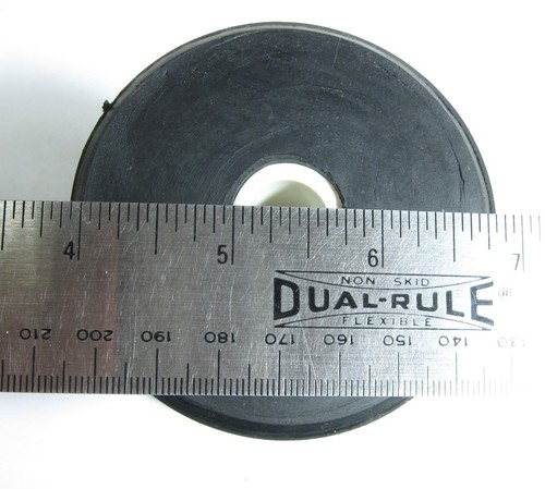 Shoreline Marine SL52319 Spool Roller Rubber 4 inch X 1//2 inch Black