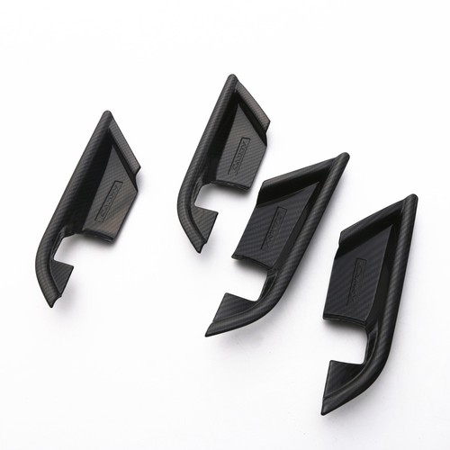4PCS ABS Carbon Fiber Style Interior Door Handle Trim For Toyota Camry XV70 2018