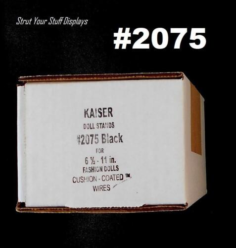 1 doz KAISER #2075 BLACK STANDS. 6.5&#034;-10&#034; tall dolls WWF/WWE,7&#034;-8&#034; NECA, 8&#034; MEGO
