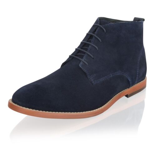 NEW MENS REAL SUEDE LEATHER BOYS DESERT CHUKKA LACE UP ANKLE BOOTS SHOES SIZE