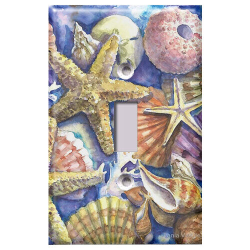 Light Switch Covers Home Decor Outlet Seashells 3 