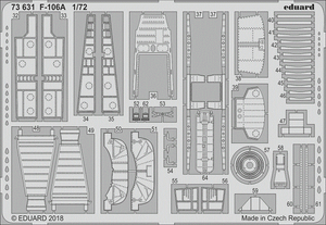 EDUARD 73631 Detail Set for Trumpeter® Kit F-106A in 1:72