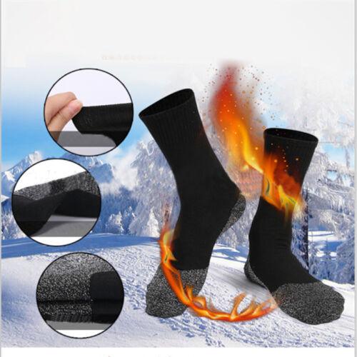 3 Pairs Men Aluminized Fiber 35 Below Socks Keep Feet Warm And Dry Heated Socks 