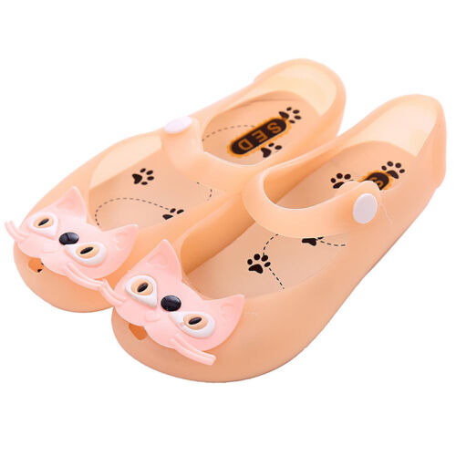 Kids Girls Toddlers Childrens Flat Summer Beach Holiday Jelly Shoes Sandals Size