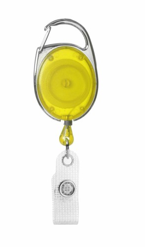 10 x Ausweisjojo Kartenhalter Schlüsselrolle mit Karabinerhaken und Vinylstrap