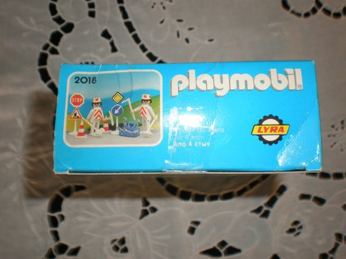 1978 VINTAGE PLAYMOBIL LYRA GREEK 2018 ROAD WORKERS MIB