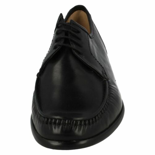 Details about  / Men Grenson /'Crewe/' 33343//03 Black Leather Moccasin Lace Up Shoes