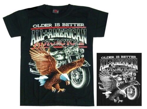 Biker Rocker T-Shirt: águila all american motorcycle talla 3xl motocicleta bike 