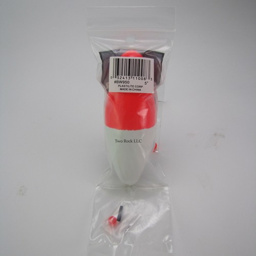 5/" inch OVAL Balsa Wood Slip Float Casting Bobber Red /& White 12-PACK