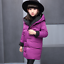 Kids Girls Winter Padded Warm Coat Jacket Hooded Outerwear Down Parka Coat