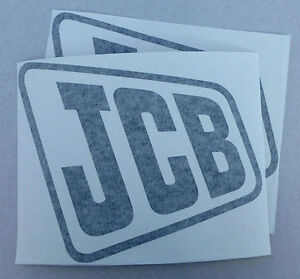 various colours 2x /'JCB/' Digger logo decal self-adhesive vinyl stickers